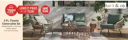 The Brick Kort & Co. Panama 5-Piece Outdoor Patio Set with Loveseat , 2 Chairs & Large & Small Tables offer