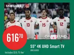 The Brick SAMSUNG 55 U8000H Crystal UHD 4K Smart Tizen TV (UN55U8000HFXZC) – 2026 Model offer