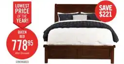 The Brick Sonoma Panel Bed with Headboard & Frame, Mango Brown - Queen Size offer