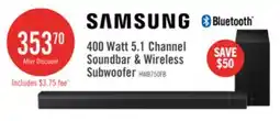 The Brick SAMSUNG B-Series 5.1 Channel Soundbar with Wireless Subwoofer (HW-B750F/ZC) offer