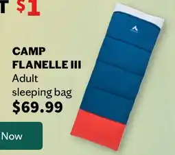 Sports Experts MCKINLEY CAMP FLANELLE III Adult sleeping bag offer
