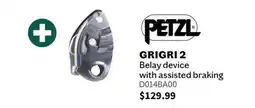 Sports Experts PETZL GRIGRI 2 Belay device with assisted braking offer