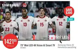 The Brick SAMSUNG 75 M80H Mini-LED 4K Vision AI Smart TV (UN75M80HAFXZC) - 2026 Model offer