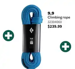 Sports Experts BLACK DIAMOND 9,9 Climbing rope offer