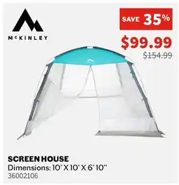 Sports Experts MCKINLEY SCREEN HOUSE offer