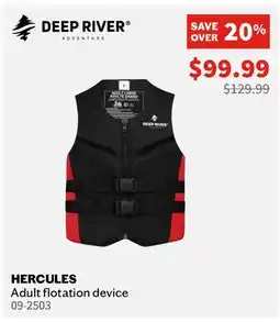 Sports Experts DEEP RIVER HERCULES Adult flotation device offer