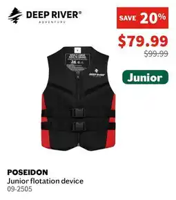 Sports Experts DEEP RIVER POSEIDON Junior flotation device offer
