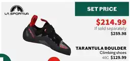 Sports Experts LA SPORTIVA TARANTULA BOULDER Climbing shoes offer