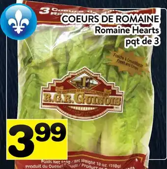 Supermarché PA COEURS DE ROMAINE | Romaine Hearts offer