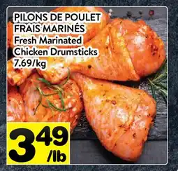 Supermarché PA PILONS DE POULET FRAIS MARINÉS | Fresh Marinated Chicken Drumsticks offer