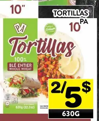Supermarché PA TORTILLAS PA offer