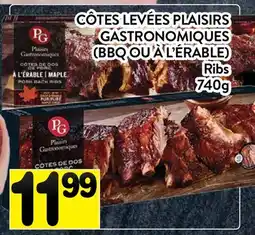 Supermarché PA CÔTES LEVÉES PLAISIRS GASTRONOMIQUES (BBQ OU À L'ÉRABLE) | Ribs offer