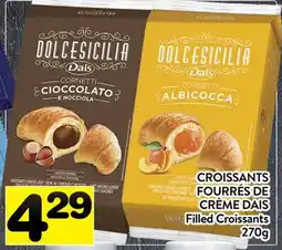 Supermarché PA CROISSANTS FOURRÉS DE CRÈME DAIS | Filled Croissants offer