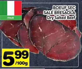 Supermarché PA BOEUF SEC SALÉ BRESAOLA | Dry Salted Beef offer