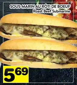 Supermarché PA SOUS-MARIN AU RÔTI DE BOEUF | Roast Beef Submarine offer