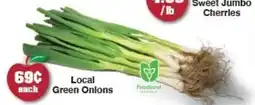 The Apple Market Local green onions offer