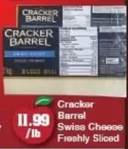 The Apple Market Cracker barrel swiss cheese freshly sliced offer