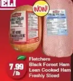 The Apple Market Fletchers Black Forest Ham Lean Cooked Ham Freshly Sliced offer