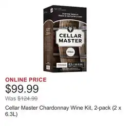 Costco Cellar Master Chardonnay Wine Kit, 2-pack (2 x 6.3L) offer