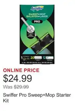 Costco Swiffer Pro Sweep+Mop Starter Kit offer