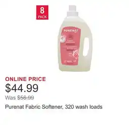 Costco Purenat Fabric Softener, 320 wash loads offer