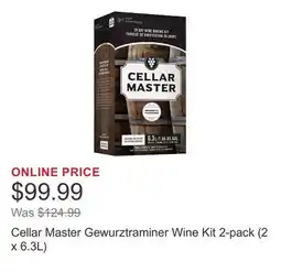 Costco Cellar Master Gewurztraminer Wine Kit 2-pack (2 x 6.3L) offer