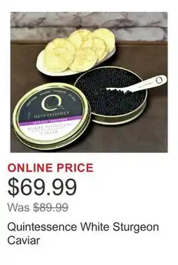 Costco Quintessence White Sturgeon Caviar offer
