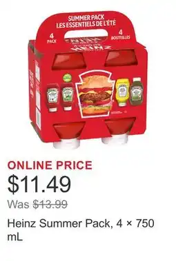 Costco Heinz Summer Pack, 4 × offer
