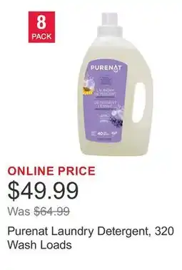 Costco Purenat Laundry Detergent, 320 Wash Loads offer