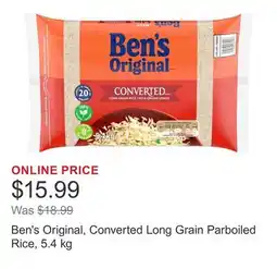 Costco Ben's Original, Converted Long Grain Parboiled Rice offer