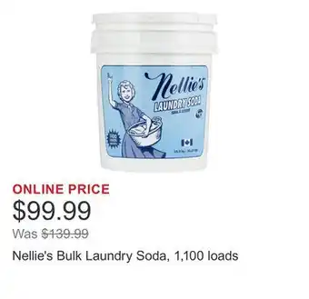 Costco Nellie's Bulk Laundry Soda, 1,100 loads offer