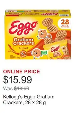 Costco Kellogg's Eggo Graham Crackers, 28 × offer