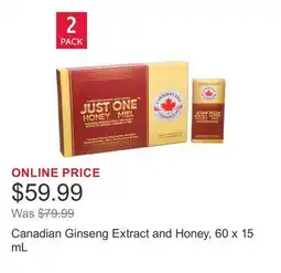 Costco Canadian Ginseng Extract and Honey offer