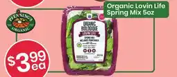 Healthy Planet Organic Lovin Life Spring Mix offer