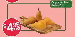 Healthy Planet Organic Bosc Pears offer