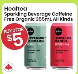 Healthy Planet Healtea Sparkling Beverage Caffeine Free Organic offer