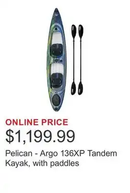 Costco Pelican - Argo 136XP Tandem Kayak, with paddles offer