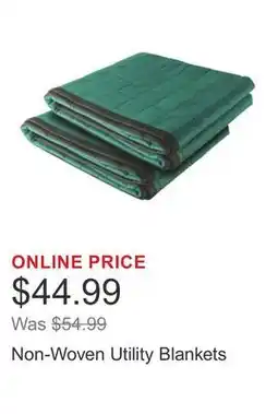 Costco Non-Woven Utility Blankets offer
