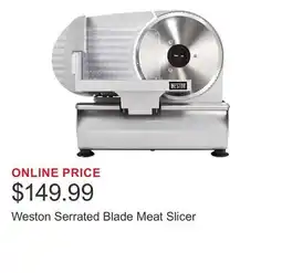 Costco Weston Serrated Blade Meat Slicer offer
