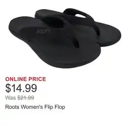 Costco Roots Women's Flip Flop offer