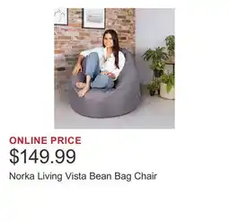 Costco Norka Living Vista Bean Bag Chair offer