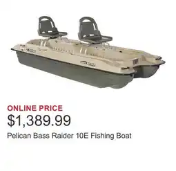 Costco Pelican Bass Raider 10E Fishing Boat offer