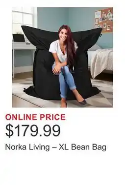 Costco Norka Living – XL Bean Bag offer