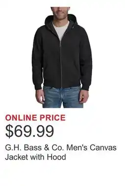 Costco G.H. Bass & Co. Men's Canvas Jacket with Hood offer