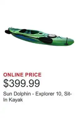 Costco Sun Dolphin - Explorer 10, Sit-In Kayak offer