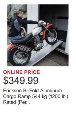 Costco Erickson Bi-Fold Aluminum Cargo Ramp 544 kg (1200 lb.) Rated (Per pair) offer