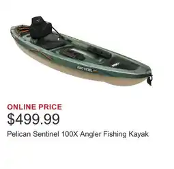 Costco Pelican Sentinel 100X Angler Fishing Kayak offer