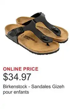 Costco Birkenstock - Sandales Gizeh pour enfants offer