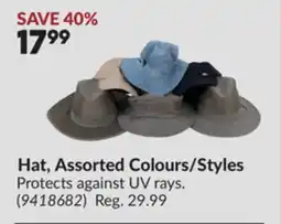 Princess Auto Hat, Assorted Colours/Styles offer