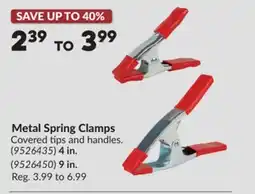 Princess Auto Metal Spring Clamps offer